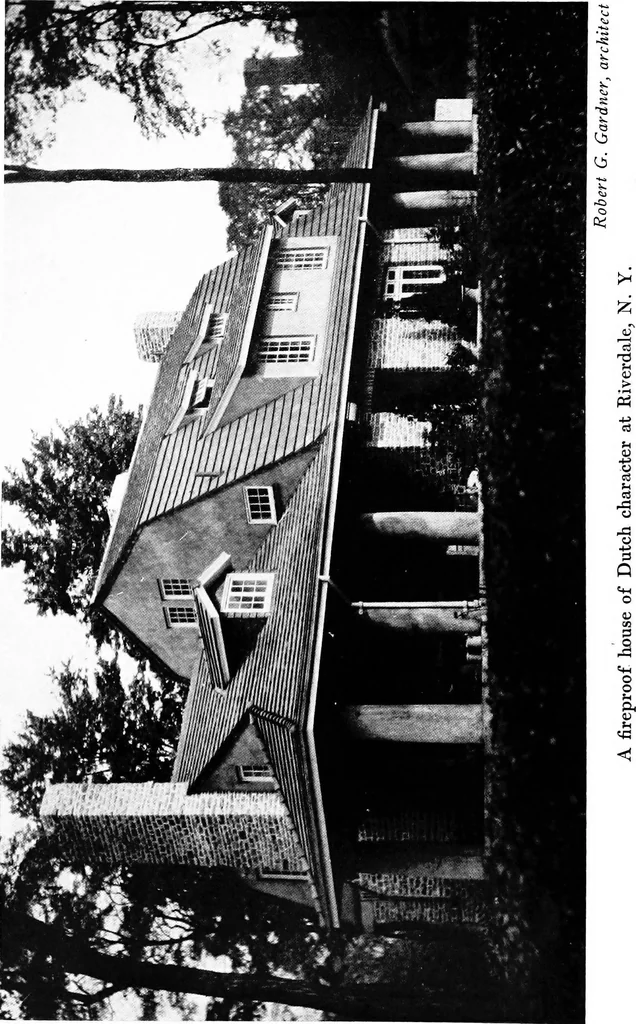 An illustration from The Dutch colonial house; its origin, design, modern plan and construction;, 1913, leaf 69