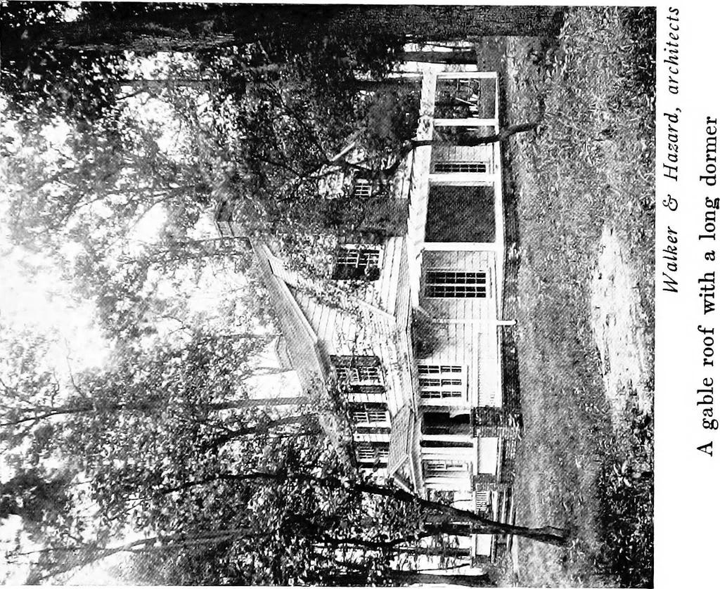An illustration from The Dutch colonial house; its origin, design, modern plan and construction;, 1913, leaf 74