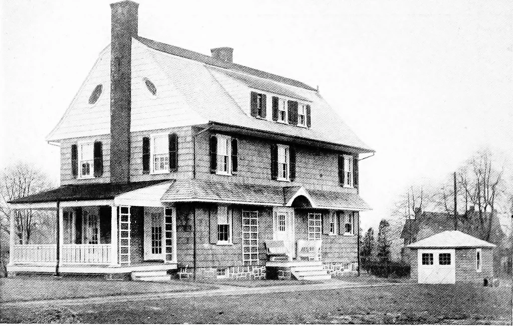 An illustration from The Dutch colonial house; its origin, design, modern plan and construction;, 1913, leaf 75