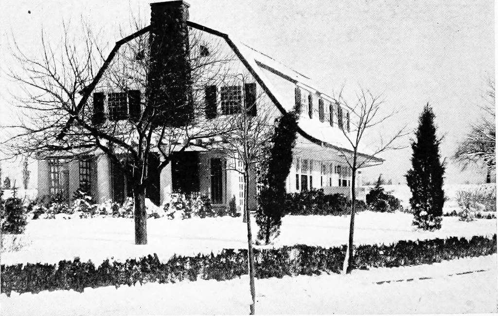 An illustration from The Dutch colonial house; its origin, design, modern plan and construction;, 1913, leaf 87