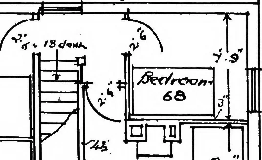 An illustration from Type plans and elevations of houses designed by the Ministry of Health in connection with state-aided housing schemes, 1920, leaf 13