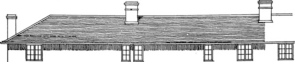 An illustration from Type plans and elevations of houses designed by the Ministry of Health in connection with state-aided housing schemes, 1920, leaf 21