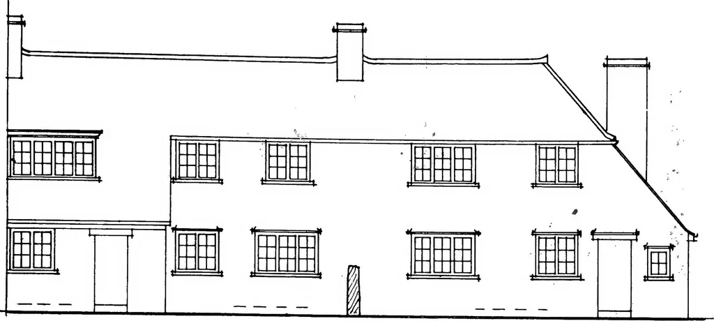 An illustration from Type plans and elevations of houses designed by the Ministry of Health in connection with state-aided housing schemes, 1920, leaf 50