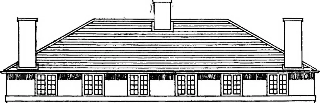 An illustration from Type plans and elevations of houses designed by the Ministry of Health in connection with state-aided housing schemes, 1920, leaf 54