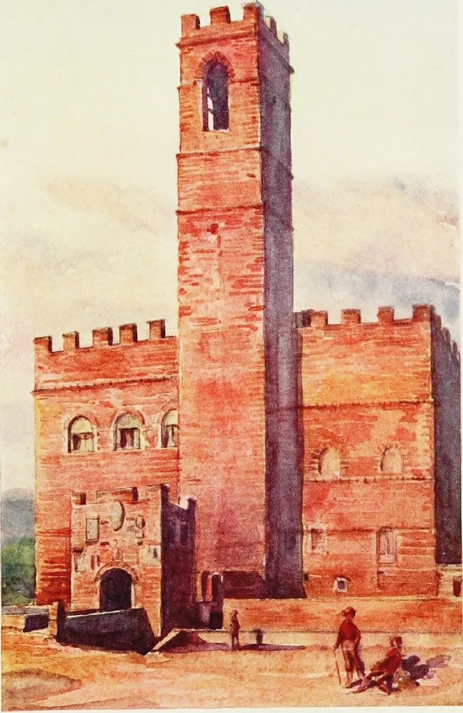 An illustration from Famous castles and palaces of Italy, 1912, leaf 190