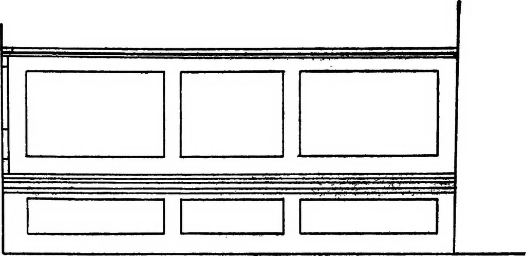 An illustration from Radford's portfolio of details of building construction; a remarkable and unique collection of full-page plates, accurately drawn and reproduced to exact scale. Complete details for every style of interior trim, including special built-in features, 1911, leaf 110