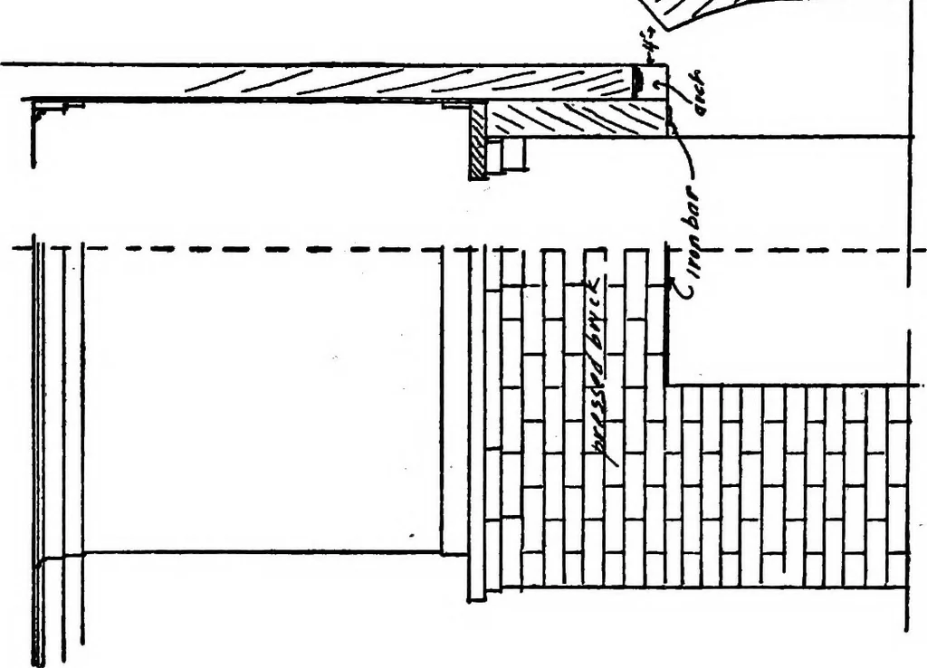An illustration from Radford's portfolio of details of building construction; a remarkable and unique collection of full-page plates, accurately drawn and reproduced to exact scale. Complete details for every style of interior trim, including special built-in features, 1911, leaf 126
