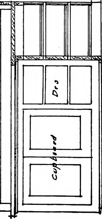 An illustration from Radford's portfolio of details of building construction; a remarkable and unique collection of full-page plates, accurately drawn and reproduced to exact scale. Complete details for every style of interior trim, including special built-in features, 1911, leaf 126
