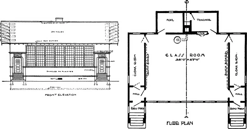 An illustration from Radford's portfolio of details of building construction; a remarkable and unique collection of full-page plates, accurately drawn and reproduced to exact scale. Complete details for every style of interior trim, including special built-in features, 1911, leaf 143