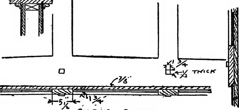 An illustration from Radford's portfolio of details of building construction; a remarkable and unique collection of full-page plates, accurately drawn and reproduced to exact scale. Complete details for every style of interior trim, including special built-in features, 1911, leaf 144