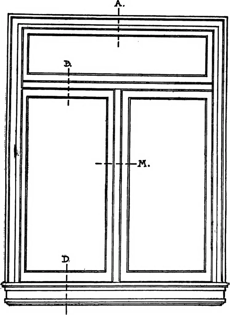 An illustration from Radford's portfolio of details of building construction; a remarkable and unique collection of full-page plates, accurately drawn and reproduced to exact scale. Complete details for every style of interior trim, including special built-in features, 1911, leaf 147