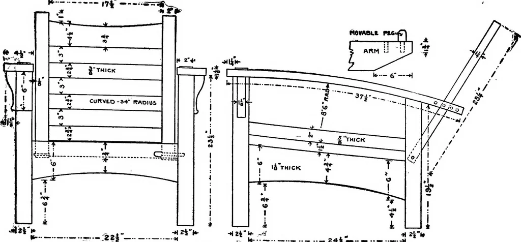 An illustration from Radford's portfolio of details of building construction; a remarkable and unique collection of full-page plates, accurately drawn and reproduced to exact scale. Complete details for every style of interior trim, including special built-in features, 1911, leaf 155