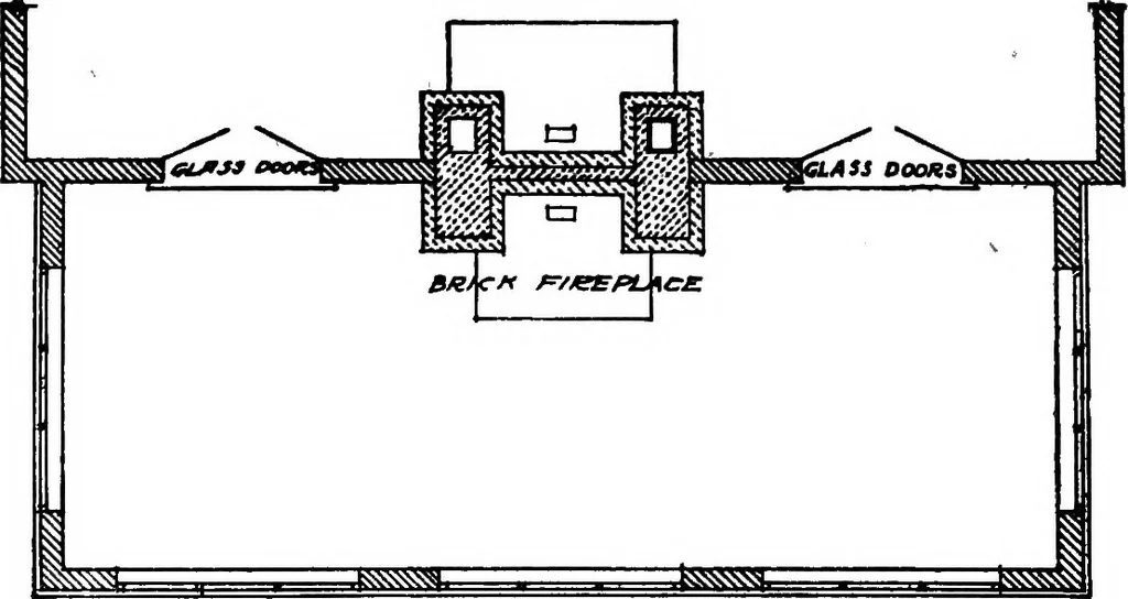 An illustration from Radford's portfolio of details of building construction; a remarkable and unique collection of full-page plates, accurately drawn and reproduced to exact scale. Complete details for every style of interior trim, including special built-in features, 1911, leaf 163