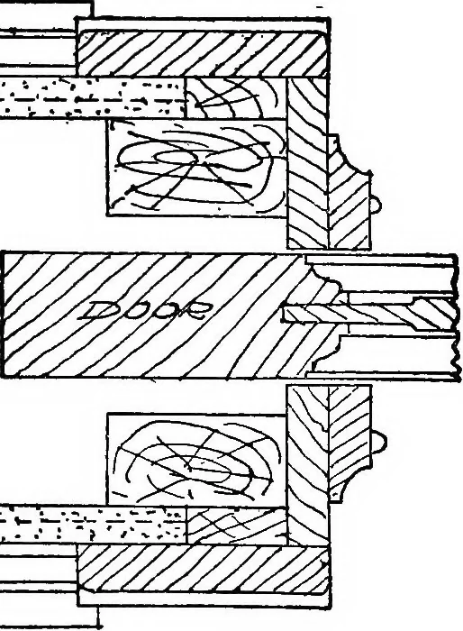An illustration from Radford's portfolio of details of building construction; a remarkable and unique collection of full-page plates, accurately drawn and reproduced to exact scale. Complete details for every style of interior trim, including special built-in features, 1911, leaf 168