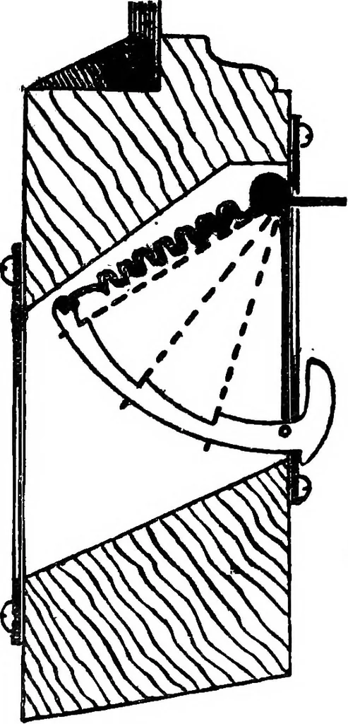An illustration from Radford's portfolio of details of building construction; a remarkable and unique collection of full-page plates, accurately drawn and reproduced to exact scale. Complete details for every style of interior trim, including special built-in features, 1911, leaf 175