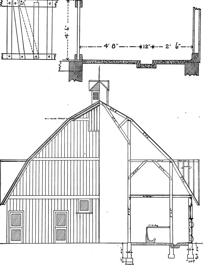 An illustration from Radford's portfolio of details of building construction; a remarkable and unique collection of full-page plates, accurately drawn and reproduced to exact scale. Complete details for every style of interior trim, including special built-in features, 1911, leaf 178