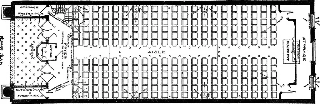 An illustration from Radford's portfolio of details of building construction; a remarkable and unique collection of full-page plates, accurately drawn and reproduced to exact scale. Complete details for every style of interior trim, including special built-in features, 1911, leaf 185