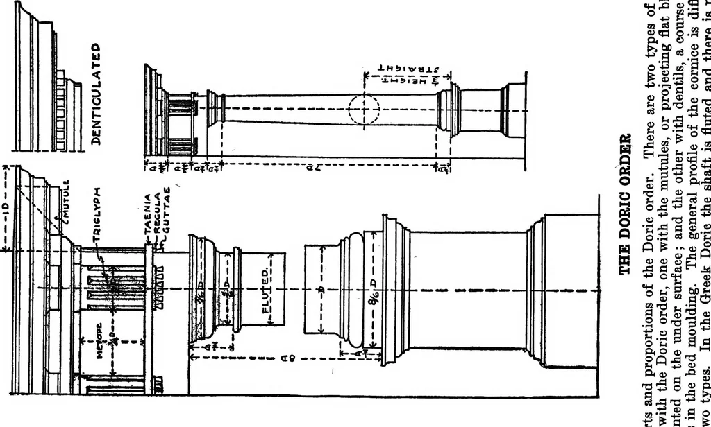 An illustration from Radford's portfolio of details of building construction; a remarkable and unique collection of full-page plates, accurately drawn and reproduced to exact scale. Complete details for every style of interior trim, including special built-in features, 1911, leaf 195