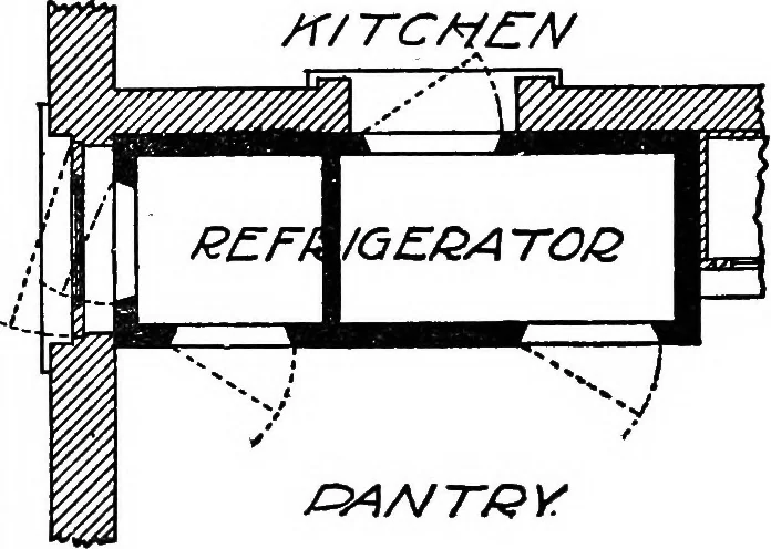 An illustration from Radford's portfolio of details of building construction; a remarkable and unique collection of full-page plates, accurately drawn and reproduced to exact scale. Complete details for every style of interior trim, including special built-in features, 1911, leaf 27