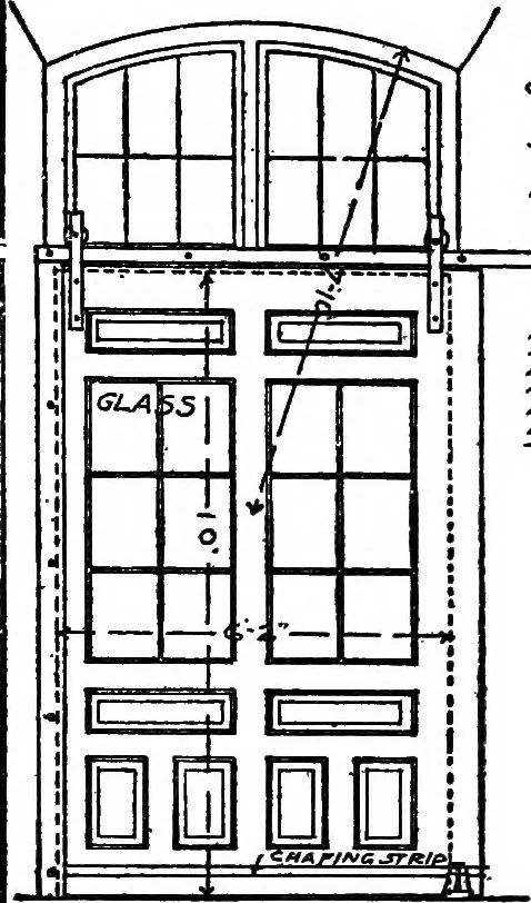 An illustration from Radford's portfolio of details of building construction; a remarkable and unique collection of full-page plates, accurately drawn and reproduced to exact scale. Complete details for every style of interior trim, including special built-in features, 1911, leaf 41