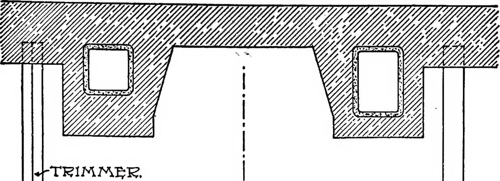 An illustration from Radford's portfolio of details of building construction; a remarkable and unique collection of full-page plates, accurately drawn and reproduced to exact scale. Complete details for every style of interior trim, including special built-in features, 1911, leaf 59