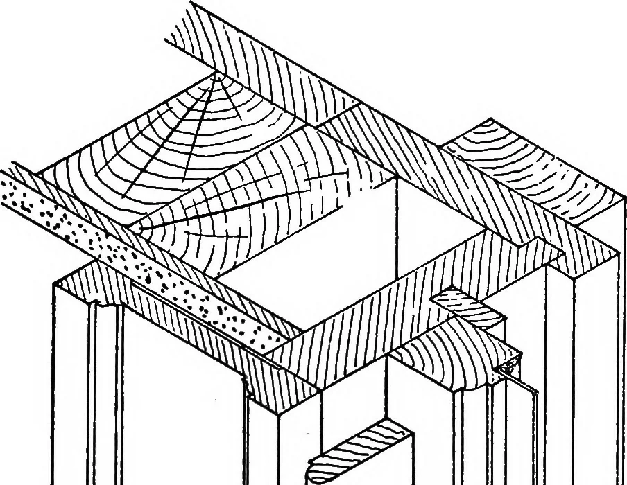 An illustration from Radford's portfolio of details of building construction; a remarkable and unique collection of full-page plates, accurately drawn and reproduced to exact scale. Complete details for every style of interior trim, including special built-in features, 1911, leaf 63