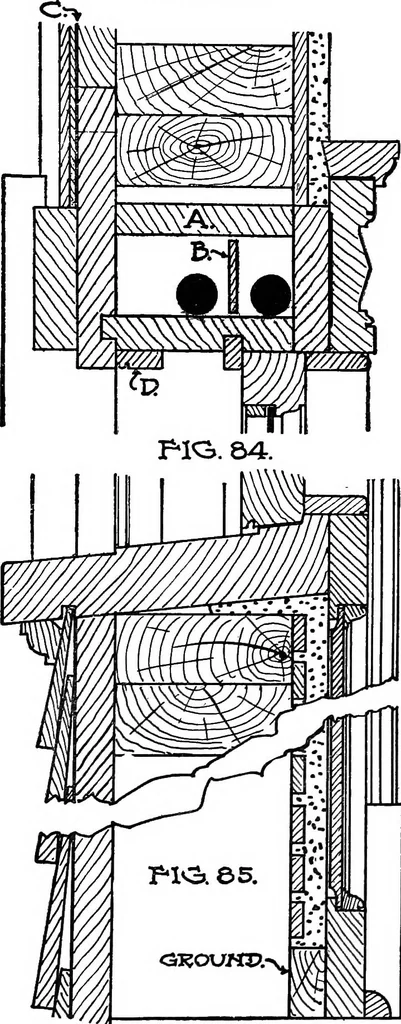 An illustration from Radford's portfolio of details of building construction; a remarkable and unique collection of full-page plates, accurately drawn and reproduced to exact scale. Complete details for every style of interior trim, including special built-in features, 1911, leaf 67