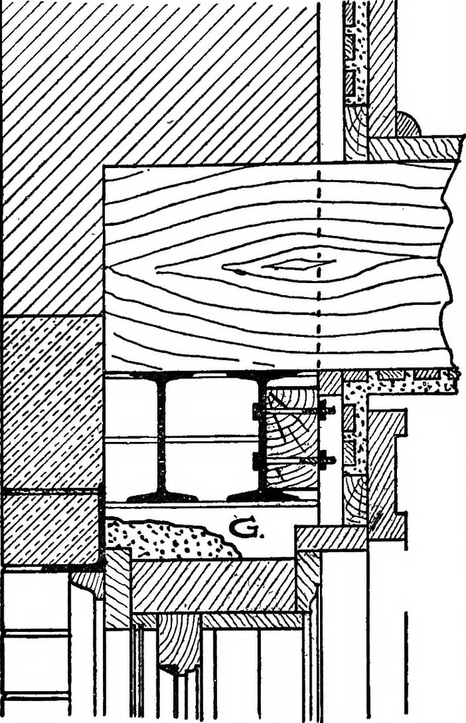 An illustration from Radford's portfolio of details of building construction; a remarkable and unique collection of full-page plates, accurately drawn and reproduced to exact scale. Complete details for every style of interior trim, including special built-in features, 1911, leaf 73