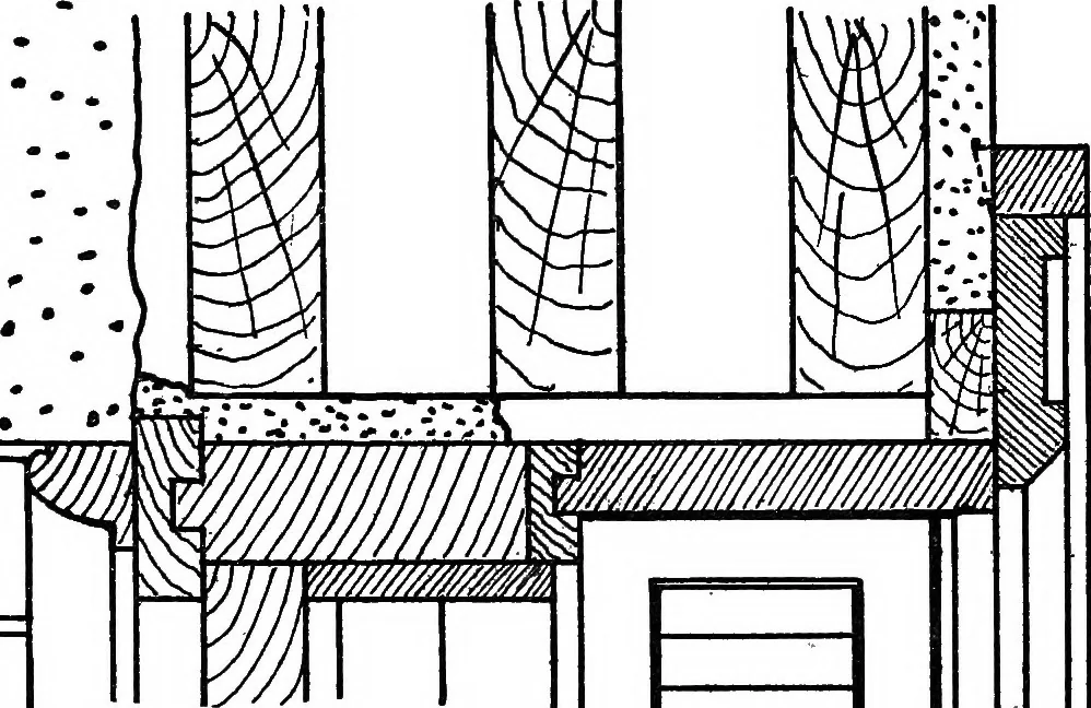 An illustration from Radford's portfolio of details of building construction; a remarkable and unique collection of full-page plates, accurately drawn and reproduced to exact scale. Complete details for every style of interior trim, including special built-in features, 1911, leaf 77