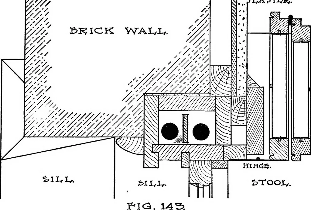 An illustration from Radford's portfolio of details of building construction; a remarkable and unique collection of full-page plates, accurately drawn and reproduced to exact scale. Complete details for every style of interior trim, including special built-in features, 1911, leaf 80