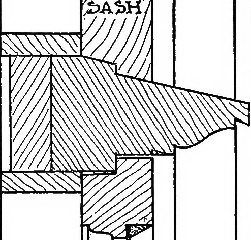 An illustration from Radford's portfolio of details of building construction; a remarkable and unique collection of full-page plates, accurately drawn and reproduced to exact scale. Complete details for every style of interior trim, including special built-in features, 1911, leaf 81