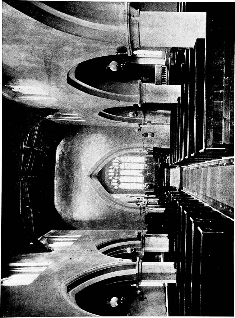 An illustration from The English village church; exteriors and interiors, 1921, leaf 110