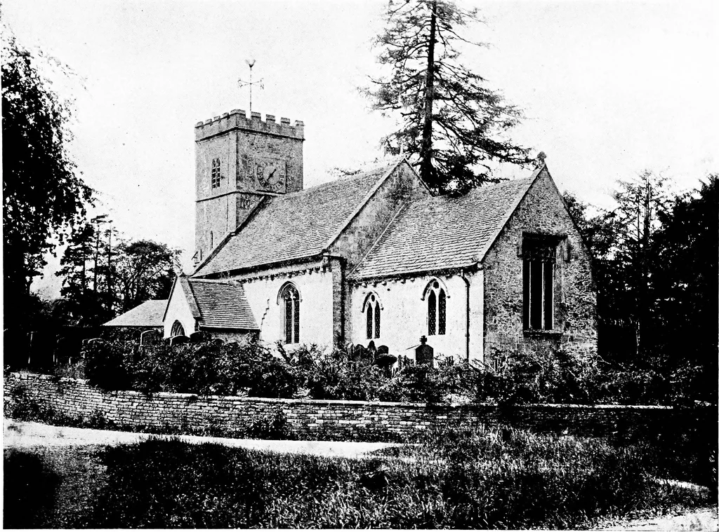 An illustration from The English village church; exteriors and interiors, 1921, leaf 116