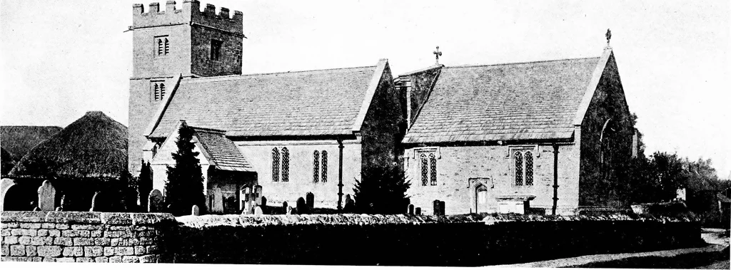 An illustration from The English village church; exteriors and interiors, 1921, leaf 118