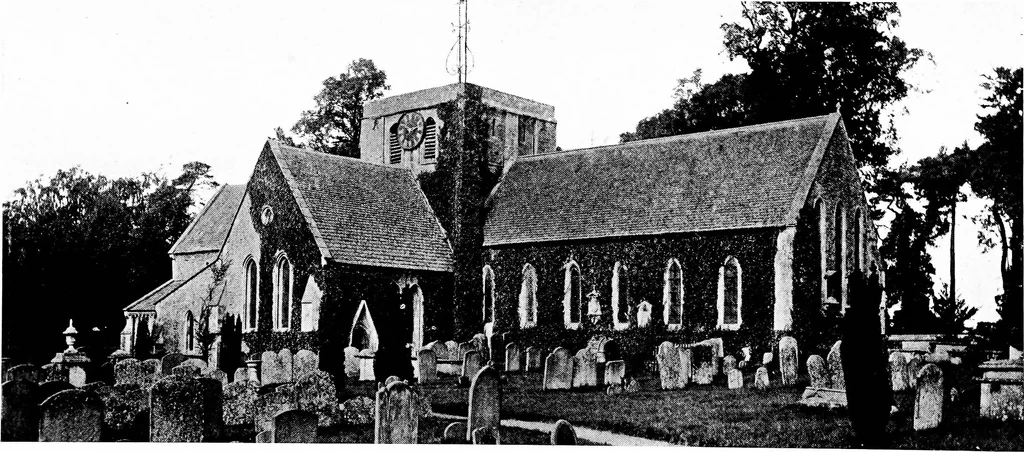 An illustration from The English village church; exteriors and interiors, 1921, leaf 118