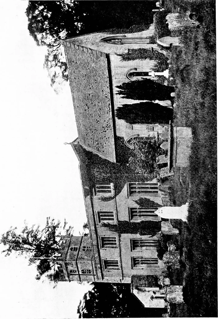 An illustration from The English village church; exteriors and interiors, 1921, leaf 128
