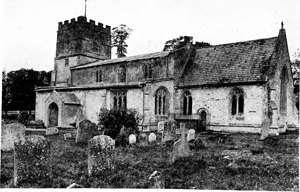 An illustration from The English village church; exteriors and interiors, 1921, leaf 130