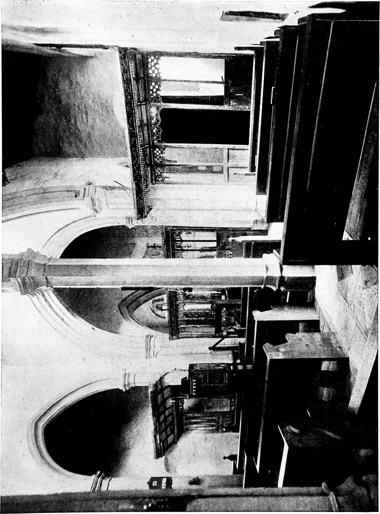 An illustration from The English village church; exteriors and interiors, 1921, leaf 140