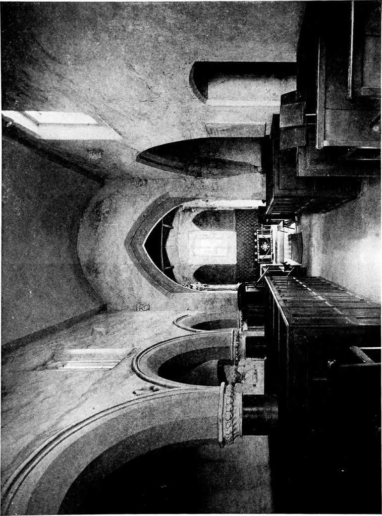 An illustration from The English village church; exteriors and interiors, 1921, leaf 160