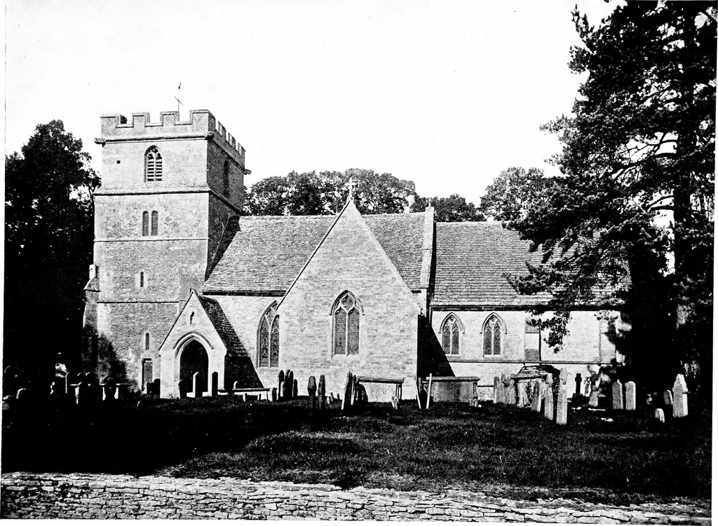 An illustration from The English village church; exteriors and interiors, 1921, leaf 170