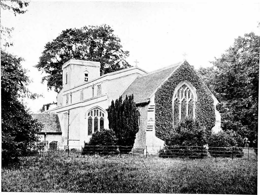 An illustration from The English village church; exteriors and interiors, 1921, leaf 174