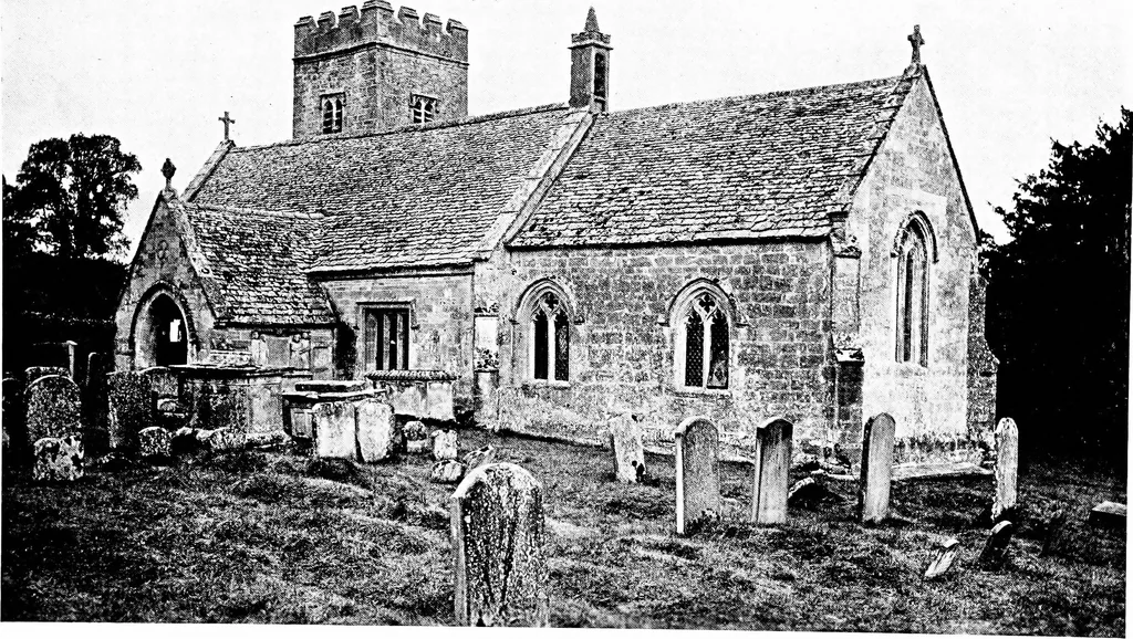 An illustration from The English village church; exteriors and interiors, 1921, leaf 176