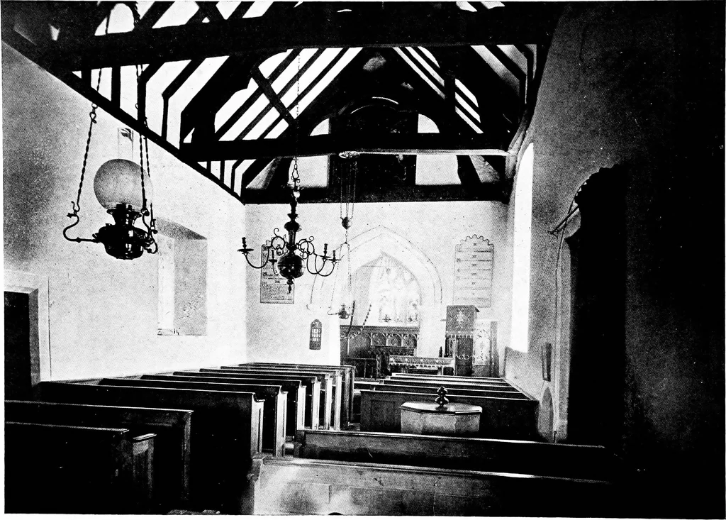 An illustration from The English village church; exteriors and interiors, 1921, leaf 180