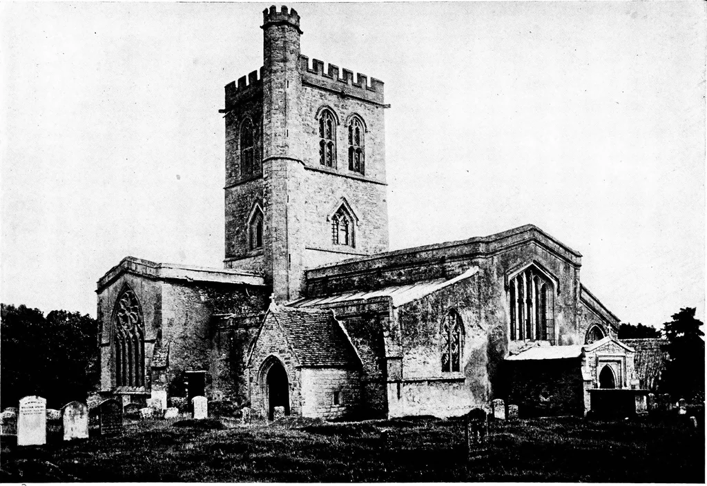 An illustration from The English village church; exteriors and interiors, 1921, leaf 186