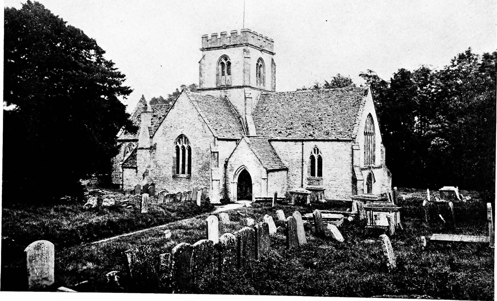 An illustration from The English village church; exteriors and interiors, 1921, leaf 194