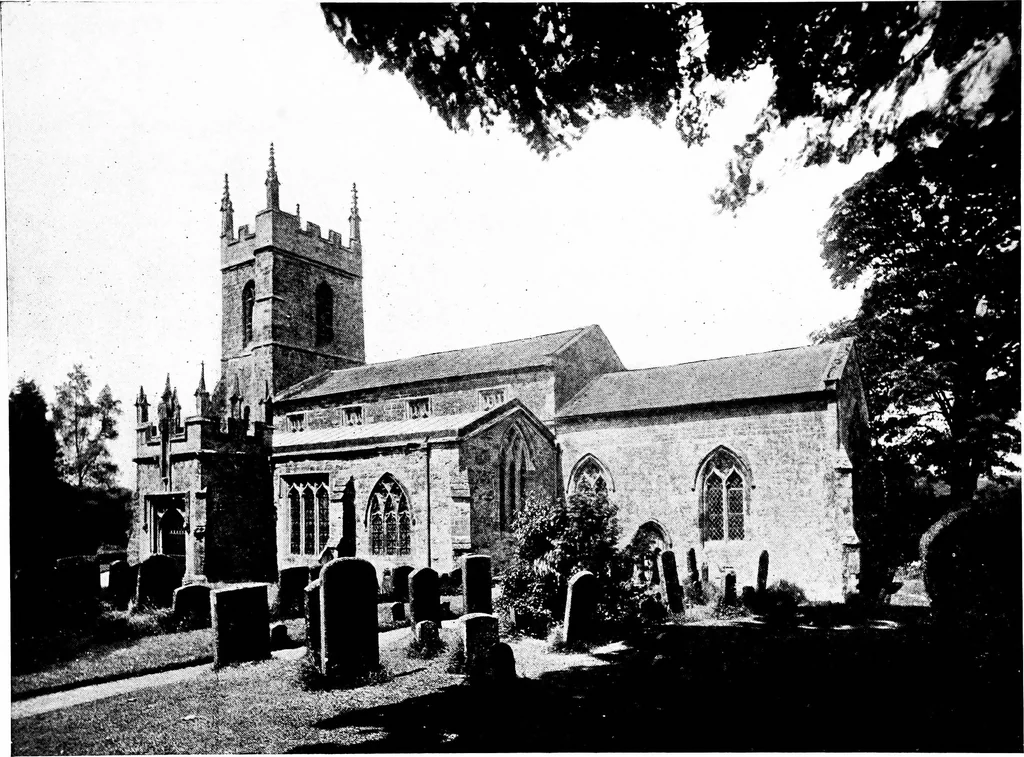 An illustration from The English village church; exteriors and interiors, 1921, leaf 216