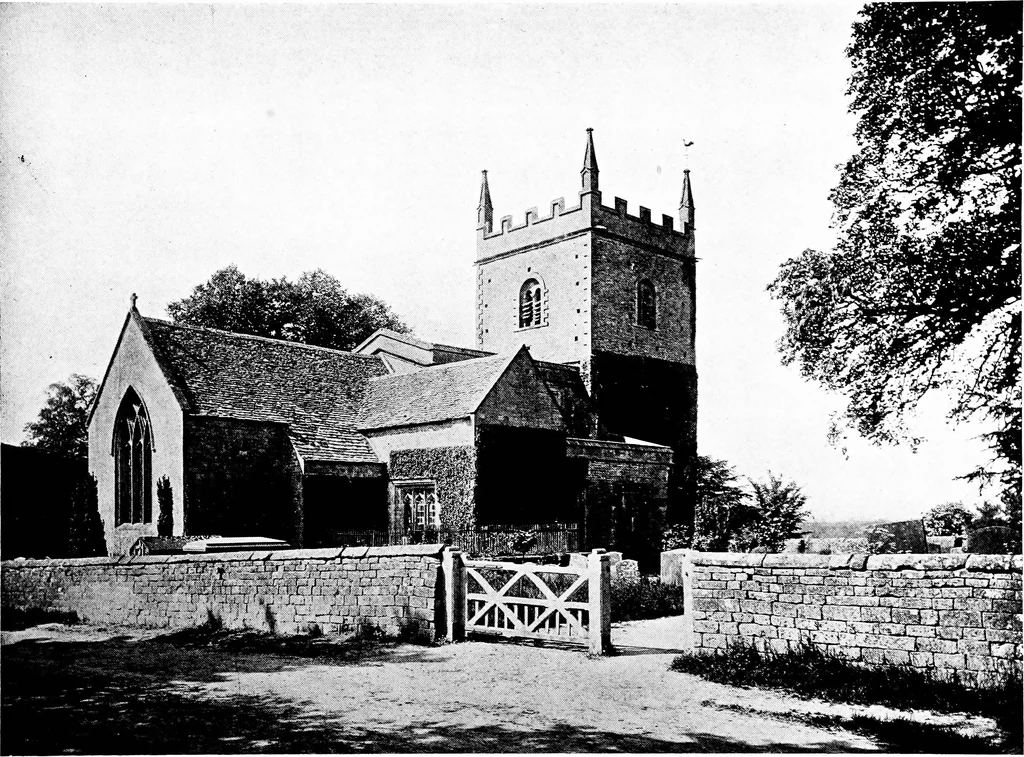 An illustration from The English village church; exteriors and interiors, 1921, leaf 222