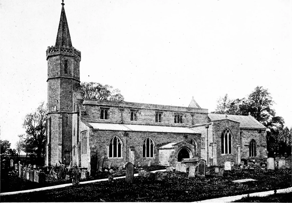 An illustration from The English village church; exteriors and interiors, 1921, leaf 224