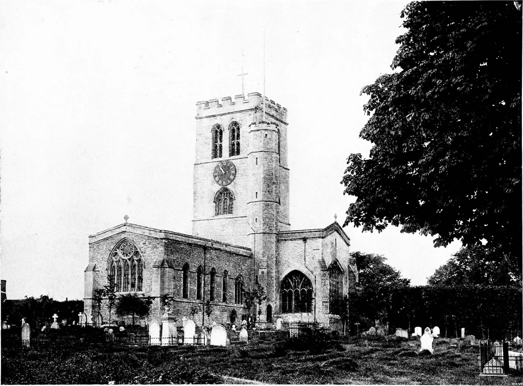 An illustration from The English village church; exteriors and interiors, 1921, leaf 232