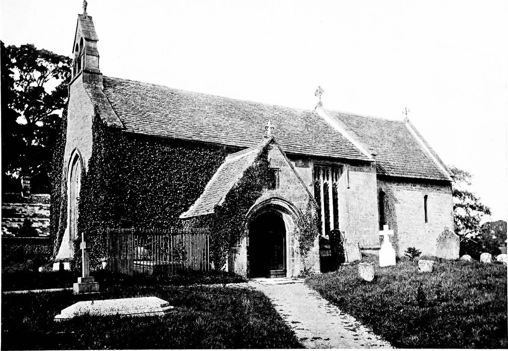 An illustration from The English village church; exteriors and interiors, 1921, leaf 234